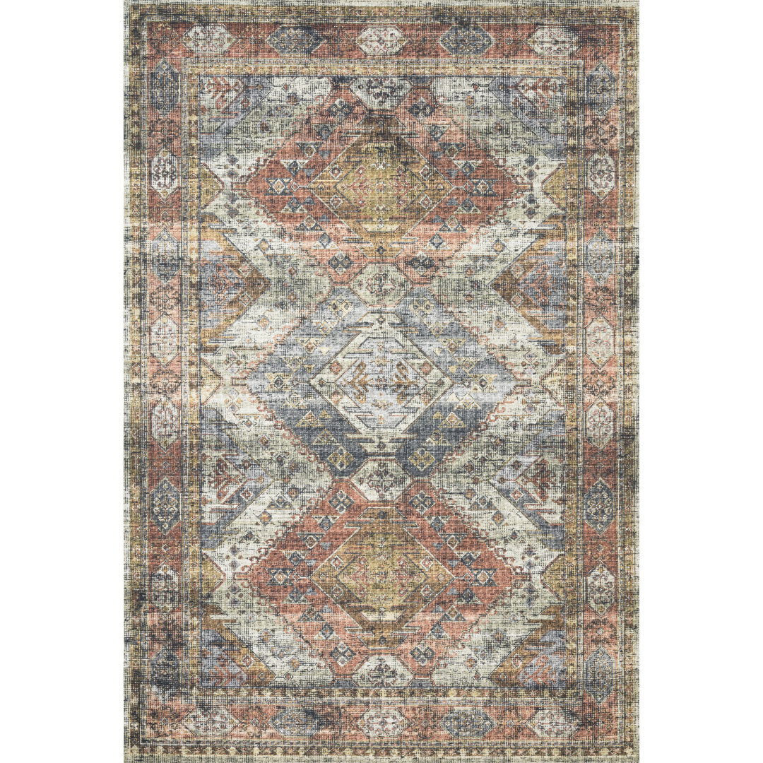 Gelo Oriental Apricot/Mist Area Rug